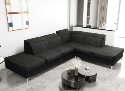 Moderne Sofas Stoffsofa Couch Wohnlandschaft Sofa Ecke Design Eck Ecksofa L-form
